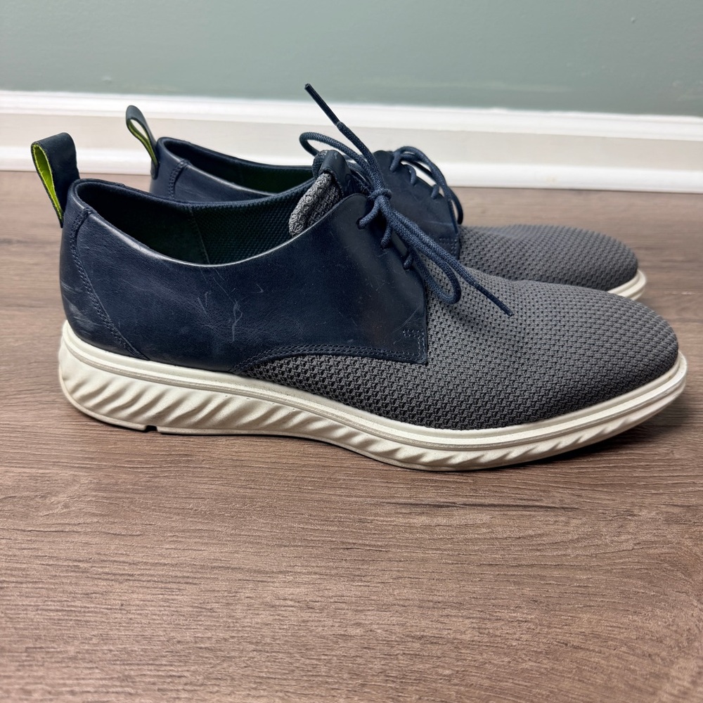 ECCO Men's ST.1 Hybrid Lite Casual Tie Oxford in Titanium/Denim Blue - US 10 - Picture 4 of 9
